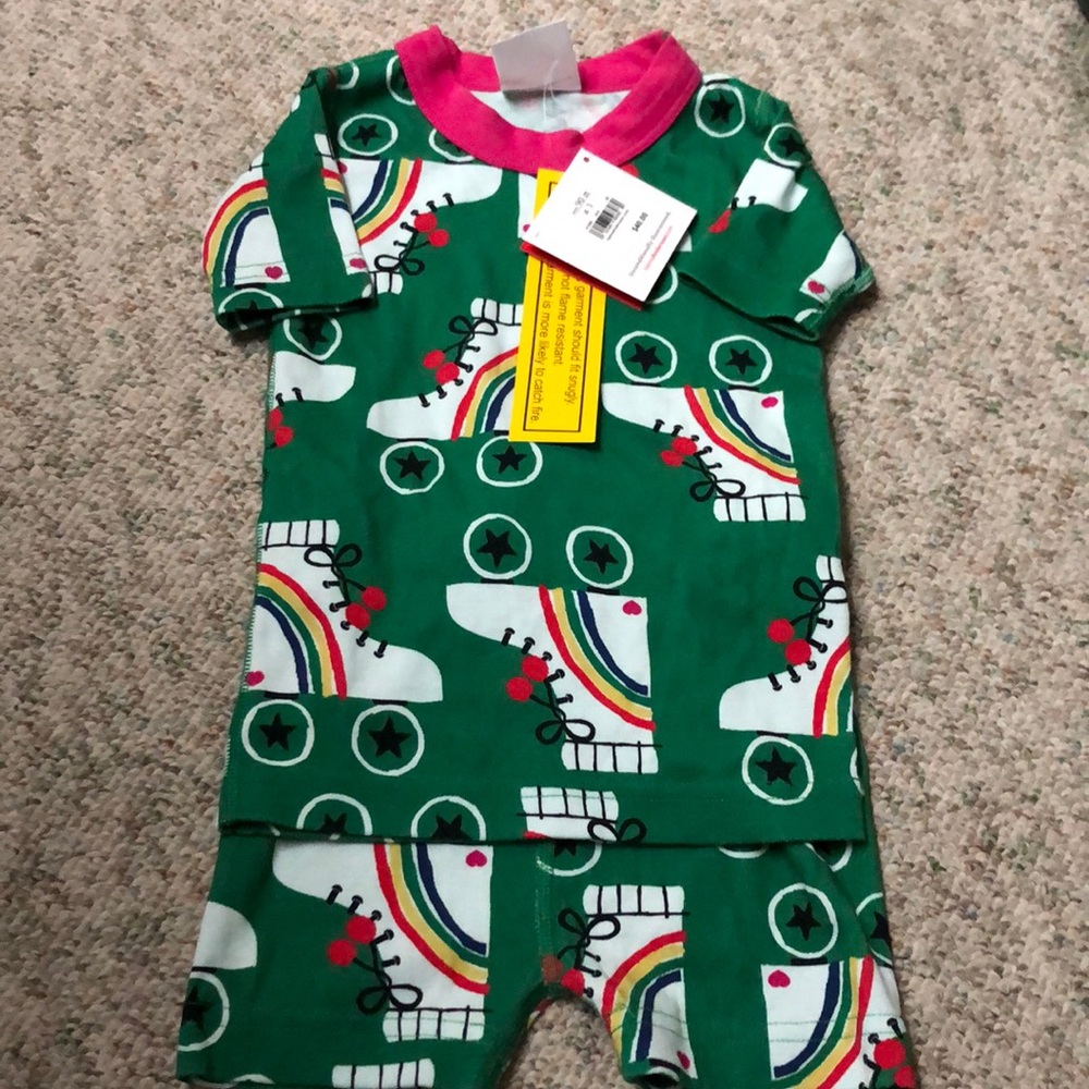 NWT Hanna Andersson skate PJ short set